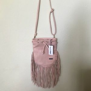 Pink cross body bag